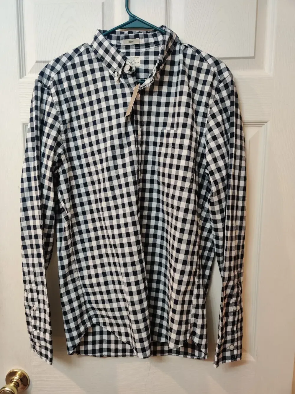 Men's Vintage 1990's J Crew Long Sleeve Multicolor Size Large 100% Cotton